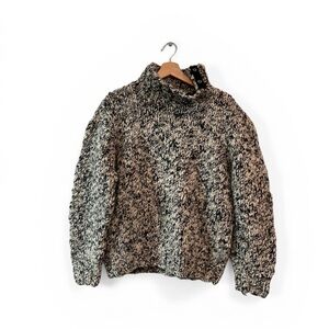 Polo by Ralph Lauren Black and Brown Turtleneck Sweater